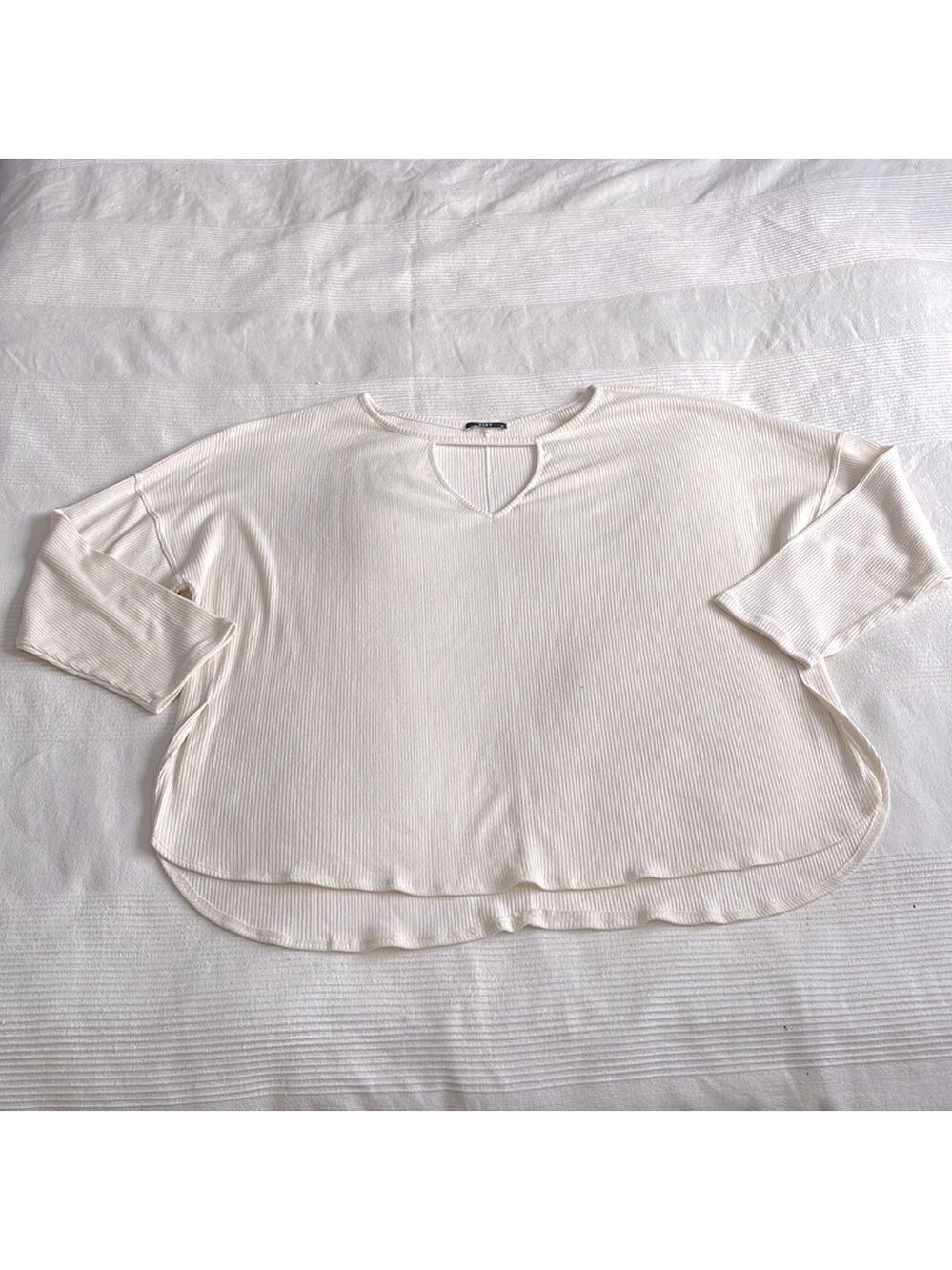 Tart Ribbed Ivory 3/4 Dolman Sleeve Top Size 4X NWT